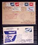 1930-1960, 49 plis par Poste aérienne dont courrier
