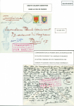 6 plis par ballon dont lettre du 2.7.1951 commémor