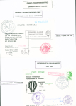 6 plis par ballon dont lettre du 2.7.1951 commémor