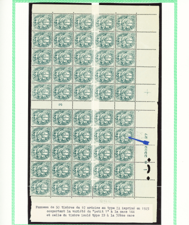 N°107A bloc interpanneau de 8 comportant un bloc d