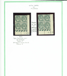 N°107A, 32 blocs de 4 avec coins datés dont 2 rare