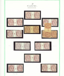 N°108, 38 paires avec millésimes, **/*, TB