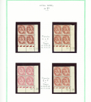 N°108, 16 blocs de 4 avec coins datés, **/*, TB