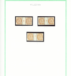 N°110, 13 paires ou blocs de 4 avec millésimes, **