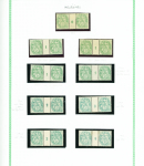 N°111, 22 paires avec millésimes, **/*, TB
