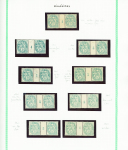 N°111, 22 paires avec millésimes, **/*, TB