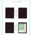 Préo n°41b, 7 blocs de 4 avec coins datés, **, TB