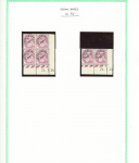 Préo n°42, 7 1/2c lilas variétés, nuances, bloc de