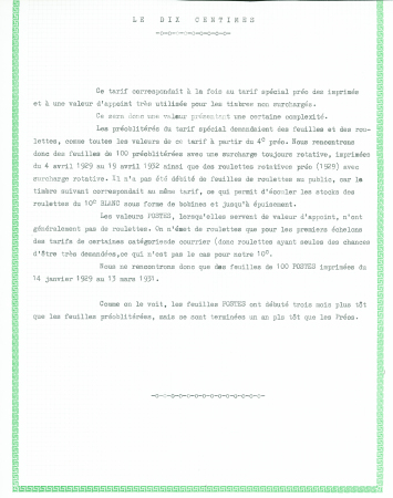 Préo n°42, 7 1/2 lilas, feuille de 100 avec coin d