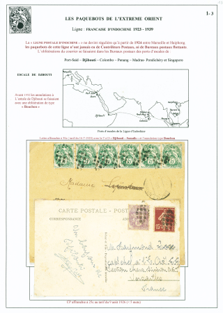 COLLECTION DE PLIS AU TYPE BLANC Poste maritime :