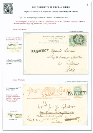 2 cartes postales : n°111 en paire OBL CAD 2 cercl