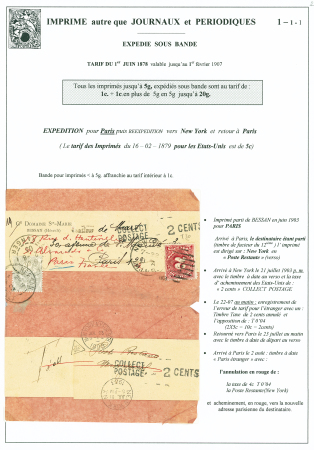 N°107 OBL Bessan Hérault (1903) sur bande pour les