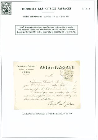 N°107 OBL Périgueux Dordogne (1907) sur carte avis
