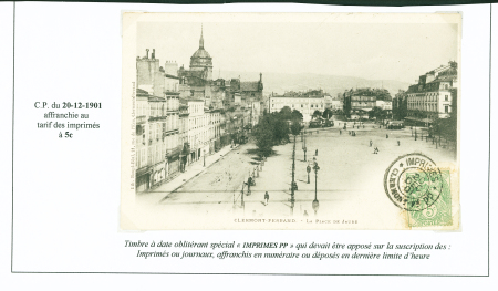 N°111 OBL CAD 2 cercles "Imprimés Clermont Fd PP"