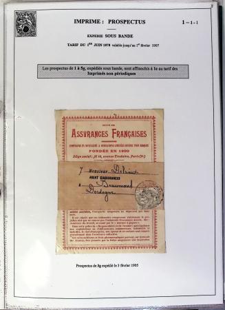 50 pièces (dans un classeur de bureau) imprimés AF