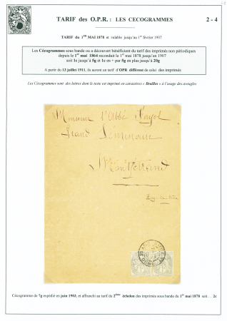 N°107 en paire OBL Ambert Puy de Dôme (1906) sur c