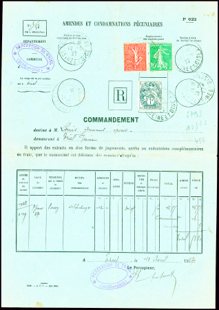 N°107A + 159 + 199 obl Triel sur Seine Seine et Oi