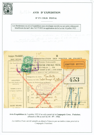 N°111 + 159 OBL CAD rect violet de l'agence d'Ajac