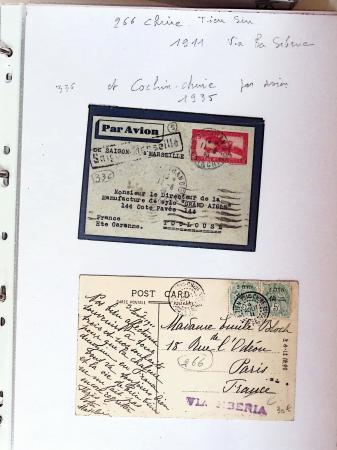 Plis et timbres détachés au type Blanc des bureaux