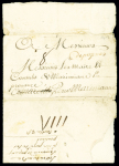 Lettre avec marque manuscrite "De Pézenas" pour Ma