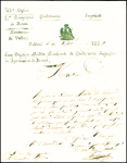 Lettre avec MP "116- Velletri" (1813) pour Rome av