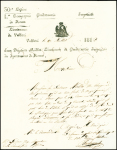 Lettre avec MP "116- Velletri" (1813) pour Rome av
