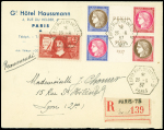 N°348/351 bloc central obl. càd de l'exposition 25.6.37