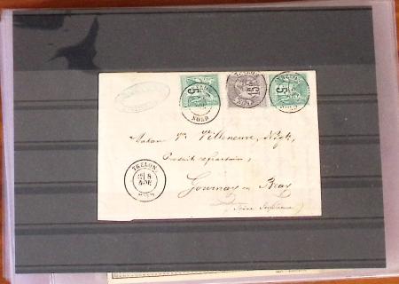 1849-1880, Divers lettres présentées en VO dont n°3,