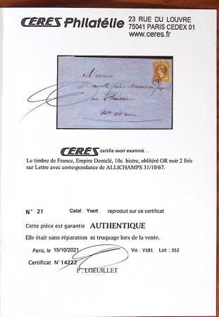 1849-1880, Divers lettres présentées en VO dont n°3,