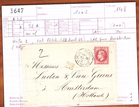 1849-1880, Divers lettres présentées en VO dont n°3,
