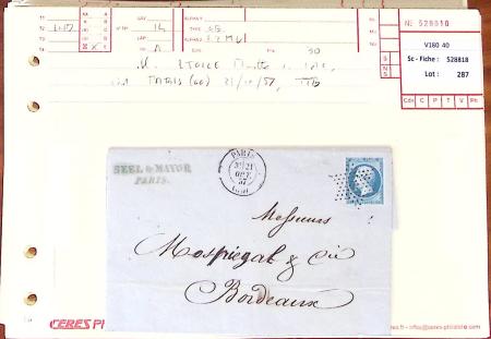 1849-1880, Divers lettres présentées en VO dont n°3,