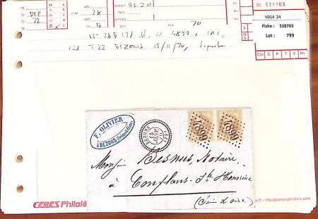 1849-1880, Divers lettres présentées en VO dont n°3,