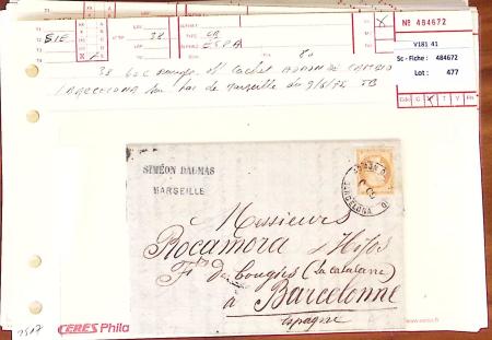 1849-1880, Divers lettres présentées en VO dont n°3,