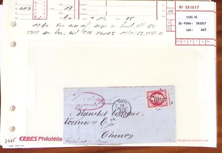 1849-1880, Divers lettres présentées en VO dont n°3,