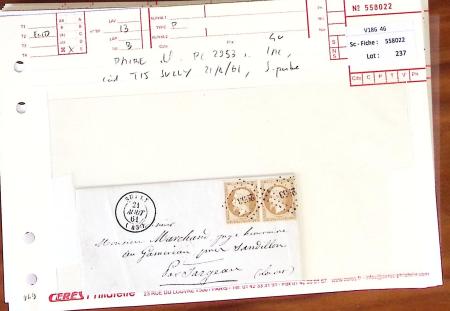 1849-1880, Divers lettres présentées en VO dont n°3,