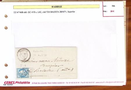 1849-1880, Divers lettres présentées en VO dont n°3,