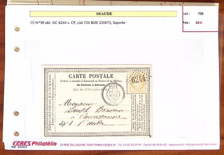1849-1880, Divers lettres présentées en VO dont n°3,