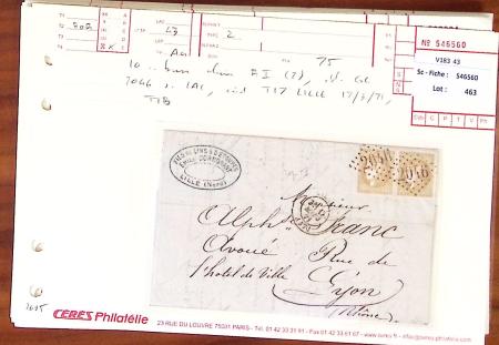 1849-1880, Divers lettres présentées en VO dont n°3,