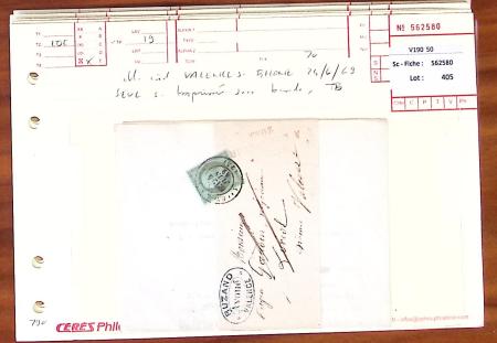 1849-1880, Divers lettres présentées en VO dont n°3,
