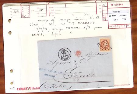 1849-1880, Divers lettres présentées en VO dont n°3,