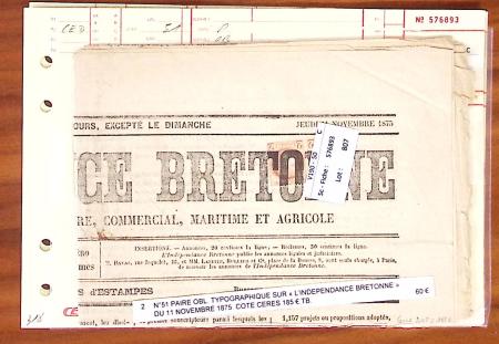 1849-1880, Divers lettres présentées en VO dont n°3,