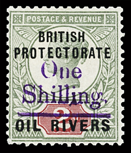 1893 1s on 2d grey-green and carmine, overprinted in