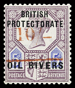 1893 "10/-"  on 5d dull purple and blue, type 12 surcharge
