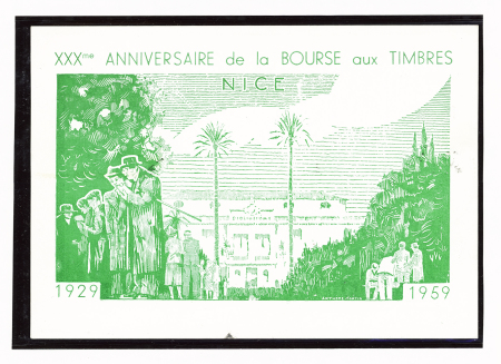 Petit ensemble de vignettes et souvenirs sur la journée du timbre entre 1945 et 1960