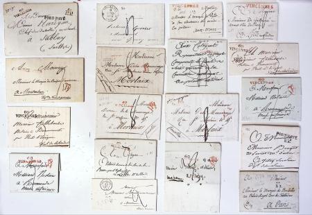 79 plis de Vincennes : marques postales et lettres avec timbres classiques