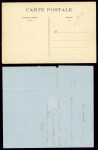 N°29 OBL GC 2240E + CAD "Marseille cours du chapitre" (23 mai 71) sur lettre pour Paris réexpédiée en poste restante à Saint Mandé (tentative d'entrée pendant la semaine sanglante). Est jointe une carte postale sur l'exé