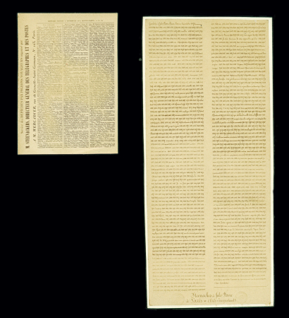 2 pigeongrammes sur papier fort. TB