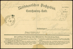 7 feldpost-correspondenzkarte (certaines provenance collection Dubus) datées de Sucy, Boissy St Léger, Rungis, Villeneuve St Georges, Orly, Champigny (1870). Bel ensemble
