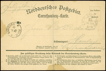 7 feldpost-correspondenzkarte (certaines provenance collection Dubus) datées de Sucy, Boissy St Léger, Rungis, Villeneuve St Georges, Orly, Champigny (1870). Bel ensemble