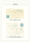 5 lettres de Crespin dont n°14 OBL PC 4419 + T22 (1862), n°22 OBL GC 1220 + T22 (1863), n°22 OBL GC 1220 + T17 (1868) + "OR" de Condé sur l'Escaut. TB